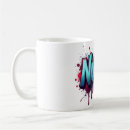 Recherche de éclaboussure rouge tasses Bleu