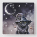 Recherche de croix noire horloges Chat noir