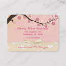 Recherche de cerisier cartes visite Client(e)