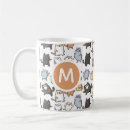 Recherche de chaton de kawaii tasses Motif sans couture