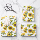 Recherche de jaune tournesol papier cadeau Fleur