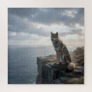Recherche de loups puzzles Gris