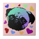Recherche de chien carlin carreaux Motif