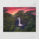 Recherche de paysage de cascade cartes postales Hawaii