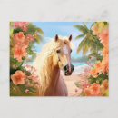 Recherche de chevaux de palomino cartes postales Fleurs