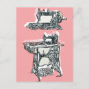 Recherche de machine coudre vintage cartes postales Rose