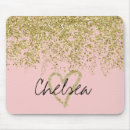Recherche de paillettes roses tapis souris Moderne