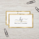 Recherche de blanc et or cartes visite Simple minimum