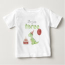 Recherche de anniversaire t rex bébé tshirts Aquarelle