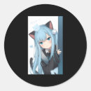 Recherche de chat japonais autocollants Anime