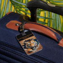 Recherche de tigre bagages étiquettes Orange