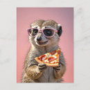 Recherche de pizza mignonne cartes postales Animal