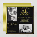 Recherche de simple 50th mariage anniversaire invitations Élégant