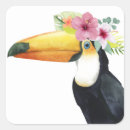 Recherche de oiseaux tropicaux autocollants Fleurs