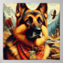 Recherche de peinture berger allemand posters Chiot