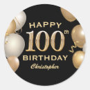 Recherche de anniversaire centenaire autocollants Fête d'anniversaire