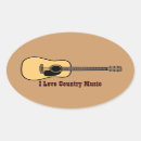 Recherche de musique country autocollants Guitare