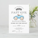 Recherche de voiture jouet invitations Bleu