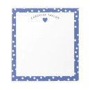 Recherche de pois bleu blocsnotes Pour elle