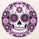 Recherche de crâne sucre de dessous de verres Dia de los muertos