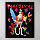 Recherche de père noël drôle posters Noël en juillet