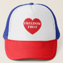 Recherche de liberté casquettes Rouge