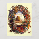 Recherche de ruche vintage cartes postales Miel