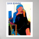 Recherche de café de matin posters Femme