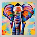 Recherche de éléphants colorés posters Safari