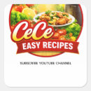 Recherche de recette autocollants Étiquettes