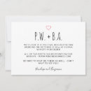 Recherche de cute 13x18 mariage invitations Minimaliste
