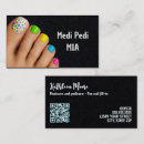 Recherche de orteils cartes visite Pédicure