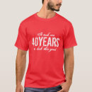 Recherche de quarante années tshirts Anniversaire