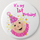 Recherche de premier anniversaire badges Bébé