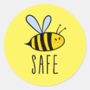 Recherche de abeilles drôles autocollants Pour enfants