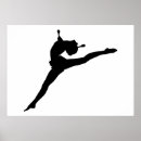 Recherche de gymnastique posters Silhouette