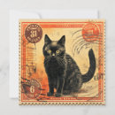 Recherche de vintage cartes halloween Chat noir