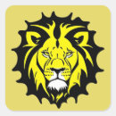 Recherche de tête lion autocollants Jaune
