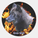 Recherche de fire flames autocollants Loup
