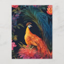 Recherche de oiseau de fleur de paradis cartes postales Coloré