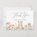 Recherche de floral baby shower remerciements cartes Fille