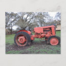 Recherche de tracteur rouge cartes postales Ferme