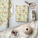 Recherche de ours de bébé papier cadeau Petite fille