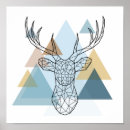 Recherche de cerf scandinave posters Géométrique