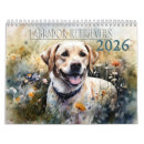 Recherche de labrador calendriers Aquarelle