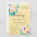 Recherche de jaune mariage invitations Fleurs
