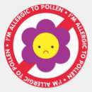 Recherche de pollen autocollants Allergies