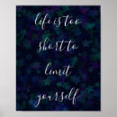 Recherche de la vie est trop courte posters Inspiration