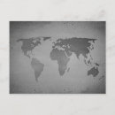 Recherche de globe noir et blanc cartes postales Monde