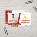 Recherche de électricien cartes visite Services électriques